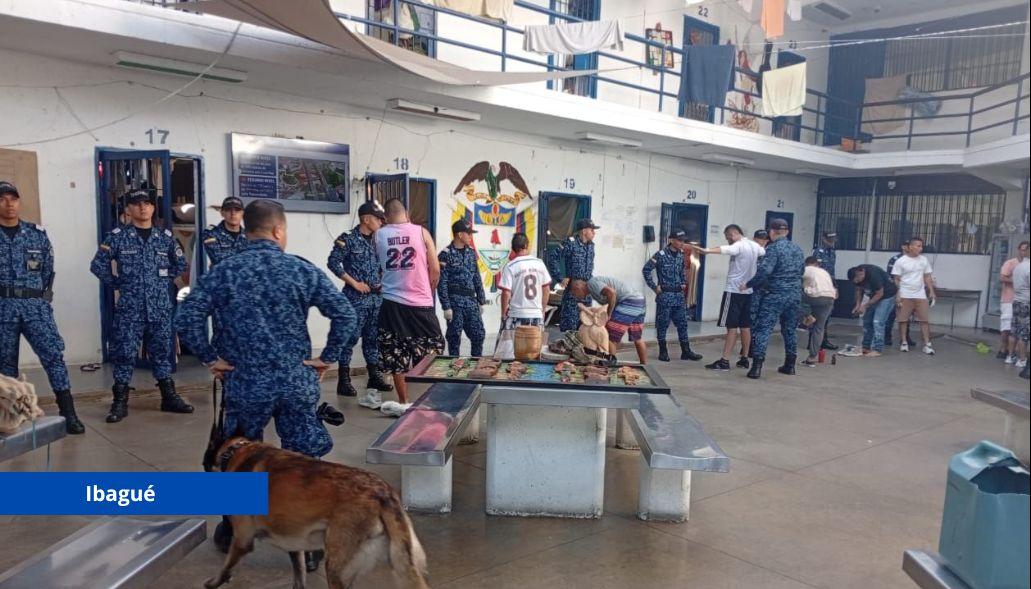 Operativos del Inpec en cárceles del país este jueves. 