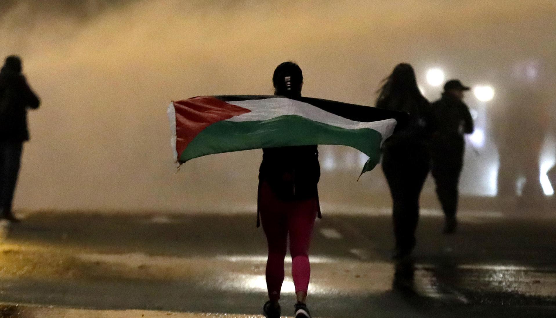 Protestas propalestina en Bogotá.