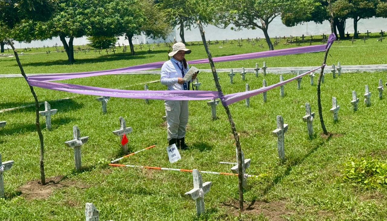 Personal de la UBPD en búsqueda en el Calancala