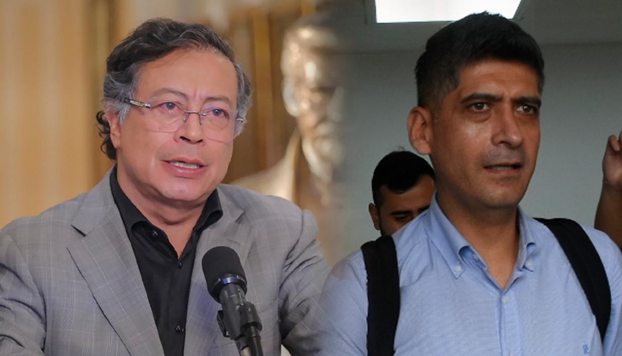 Gustavo Petro y Mario Burgos.