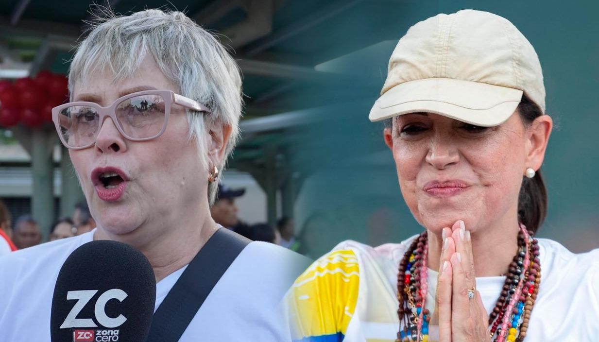 Pilín León y María Corina Machado.