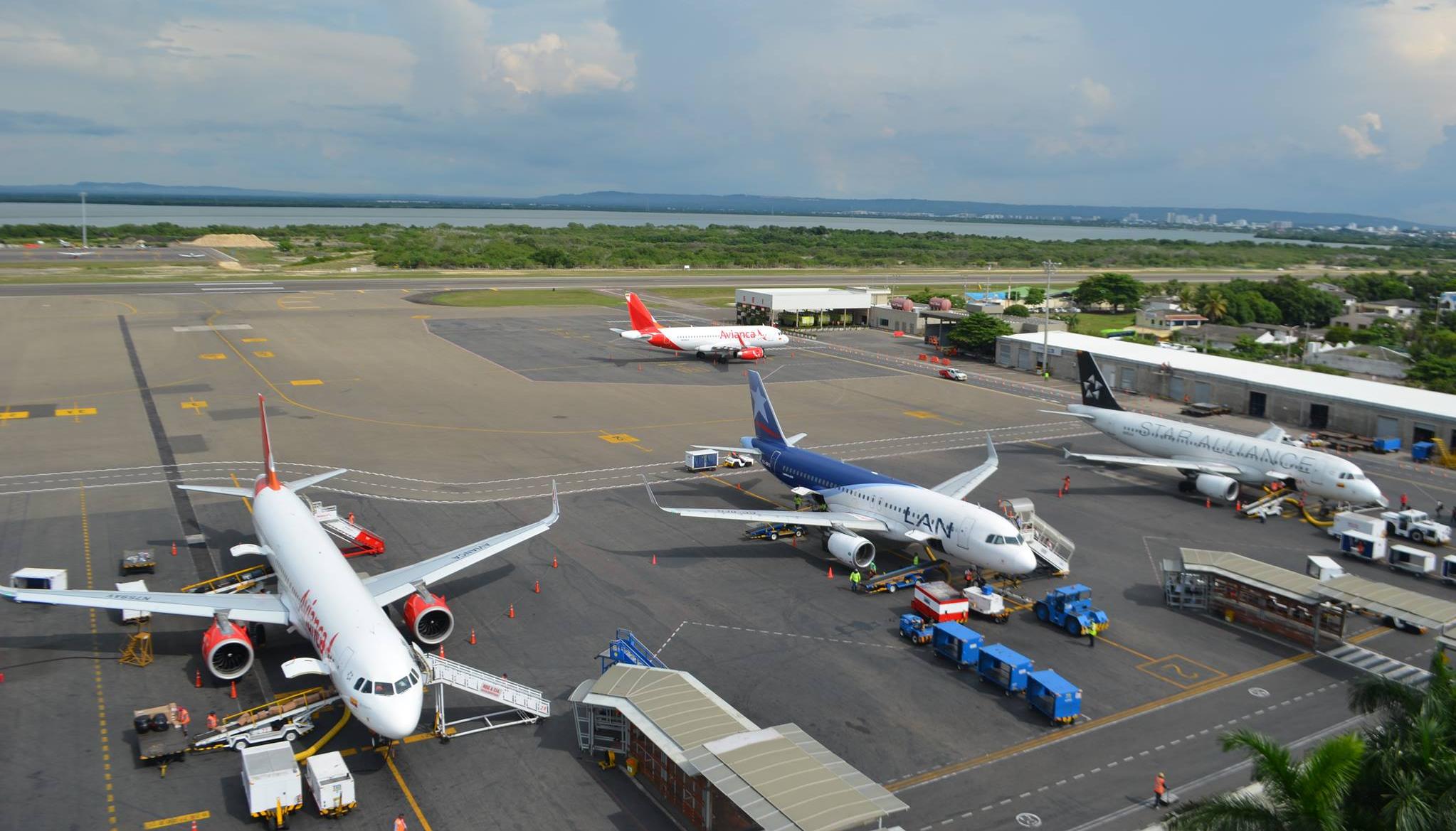 Pista de aeropuerto Rafael Núñez, de Cartagena.