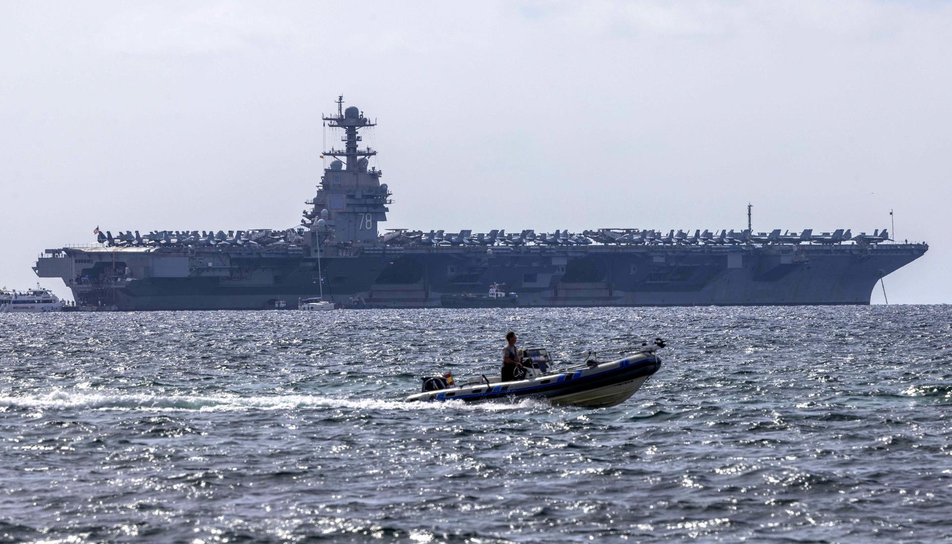 Portaviones nuclear estadounidense USS Gerald R. Ford.