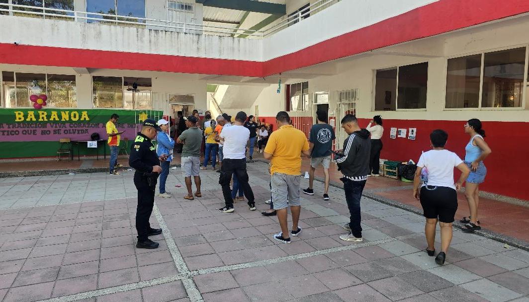 Puesto de votación en Baranoa