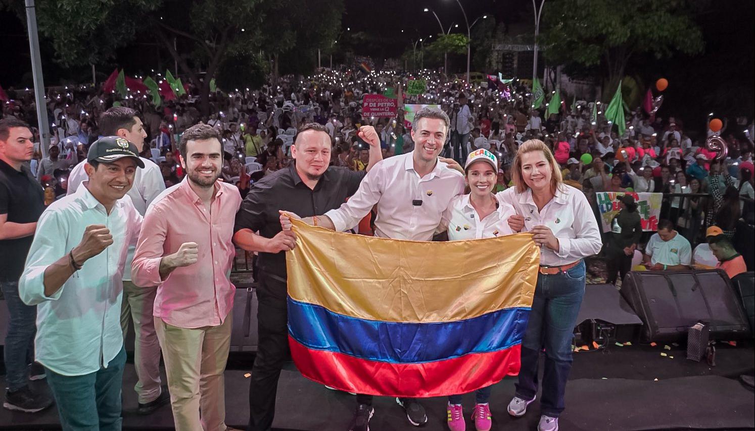 Daniel Quintero durante un acto de campaña.