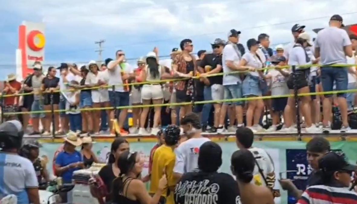 La carroza que colapsó.