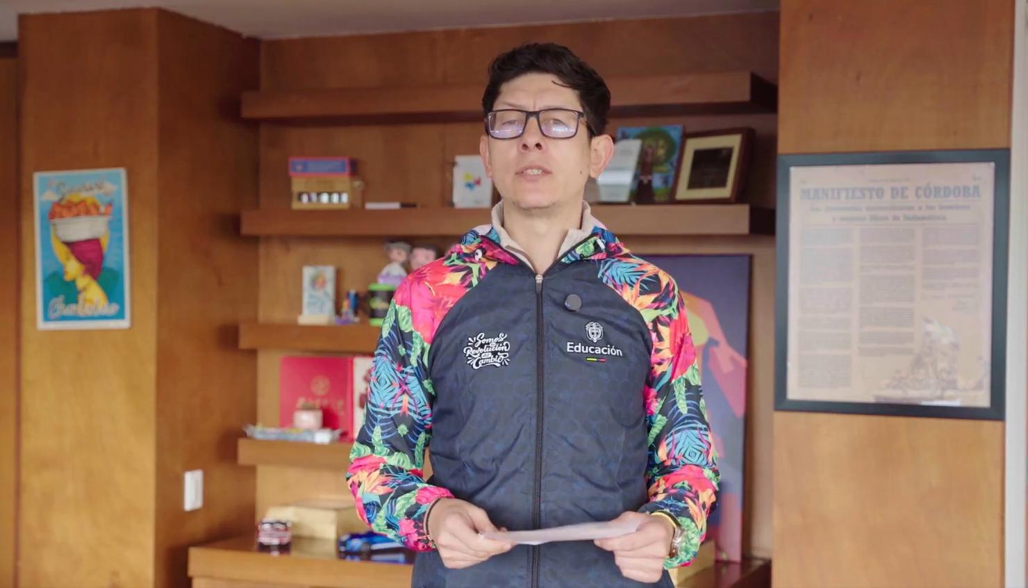 El Ministro de Educación, Daniel Rojas.