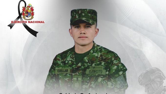 Soldado Johan Cuéllar Gaitán. 