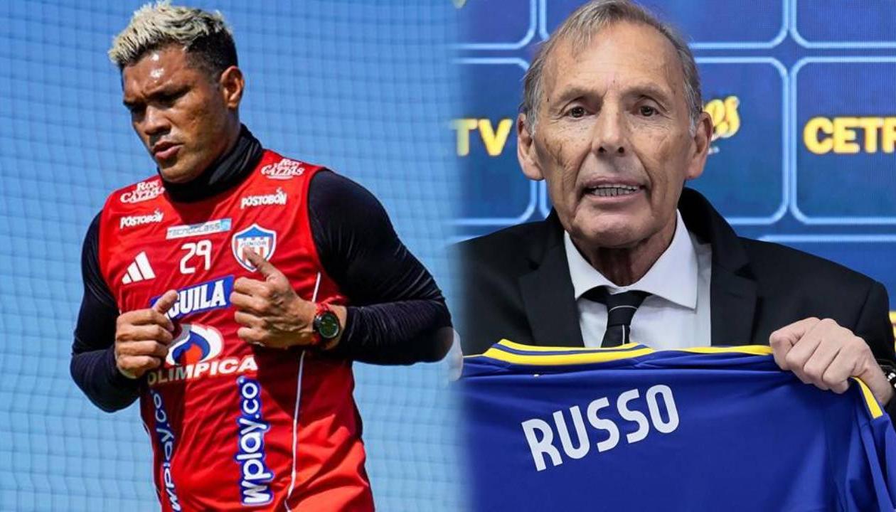 Teófilo Gutiérrez y Miguel Ángel Russo.