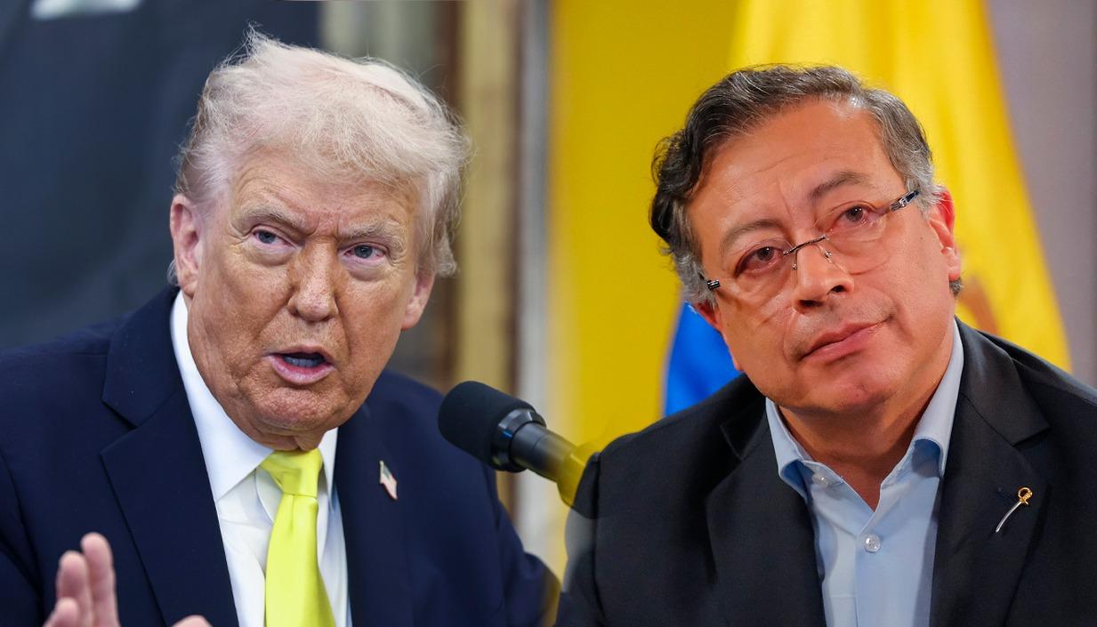 Donald Trump y Gustavo Petro.