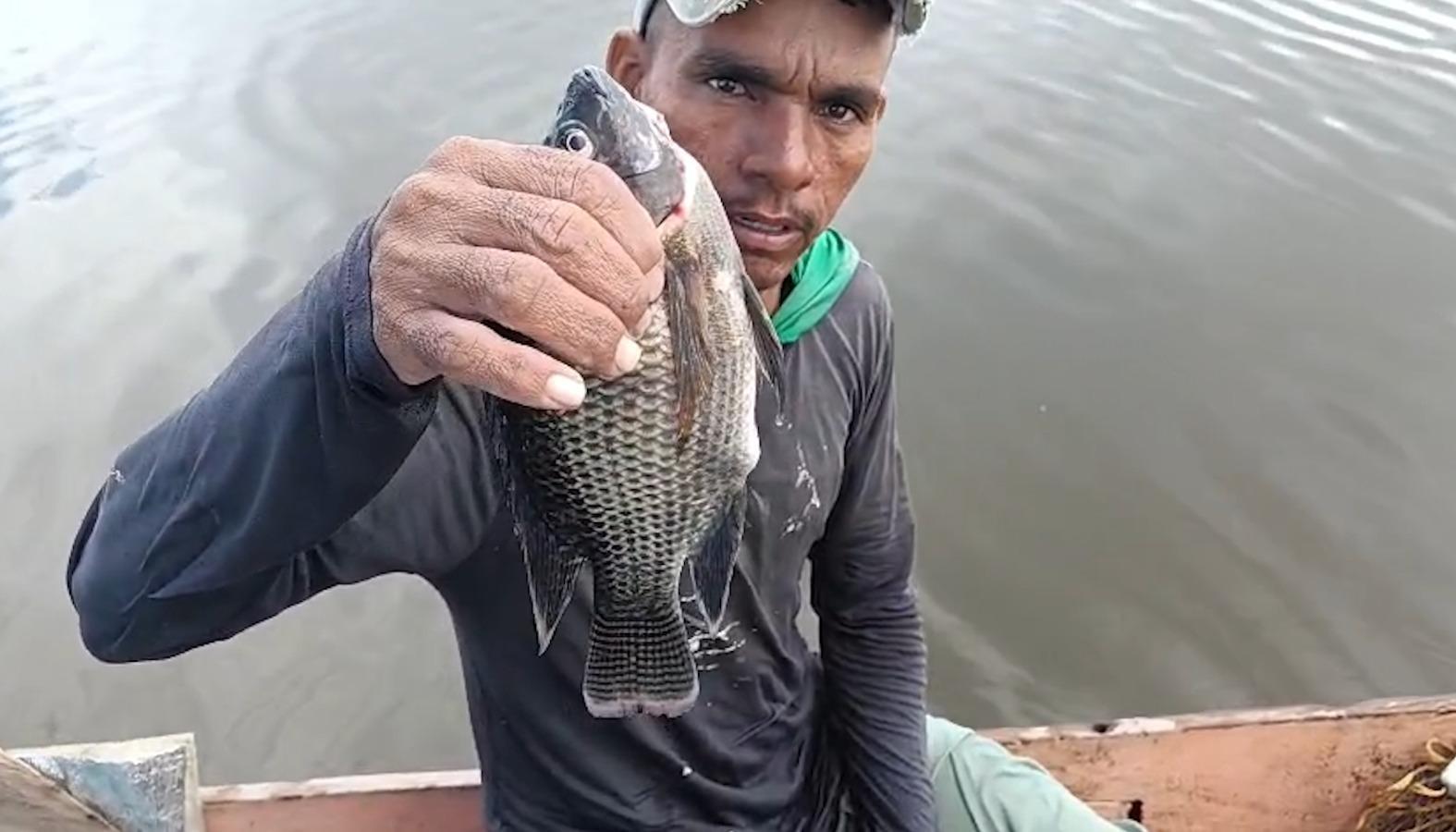 Una mojarra en seis horas y media de pesca