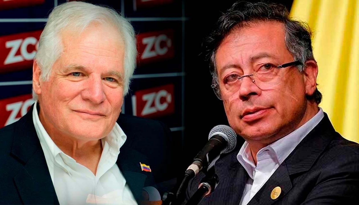 Miguel Uribe Londoño y Gustavo Petro.