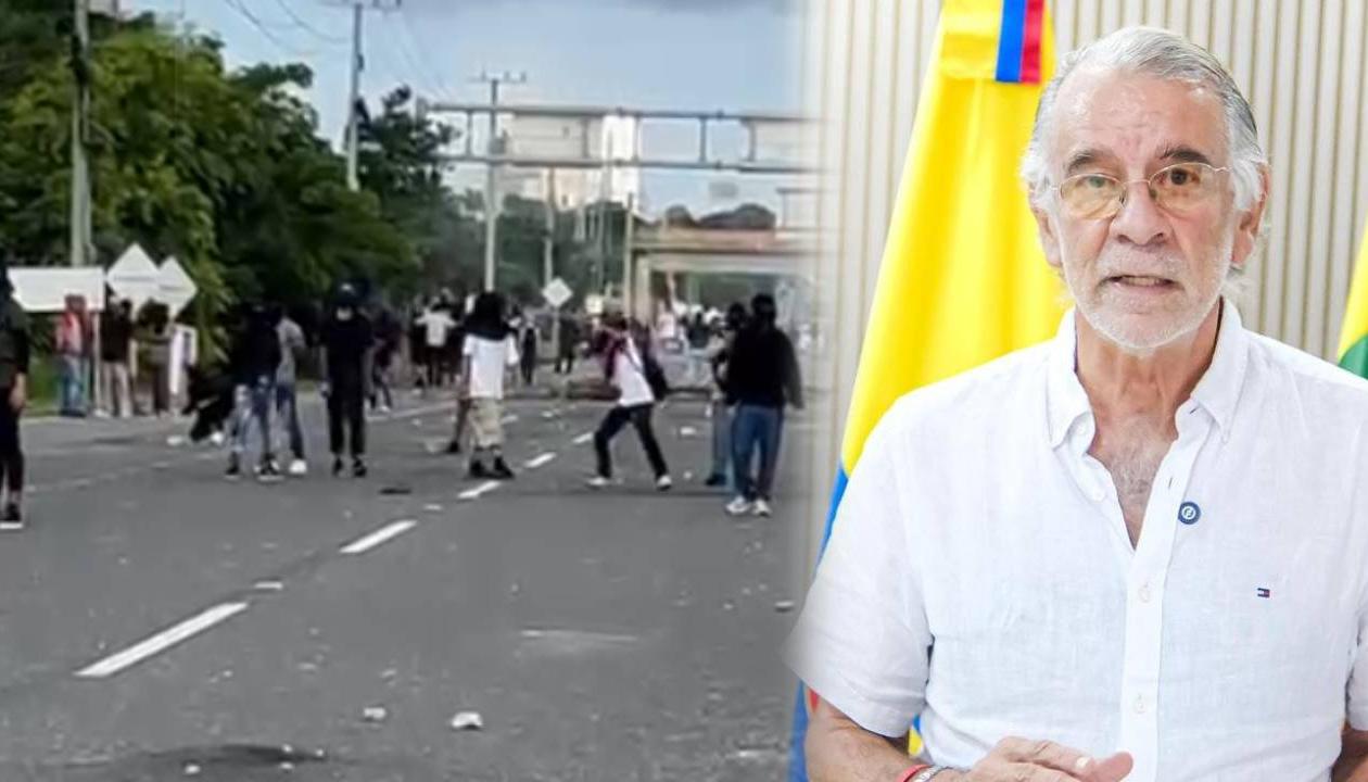 Protesta de los estudiantes de la Universidad del Atlántico / Eduardo Verano.