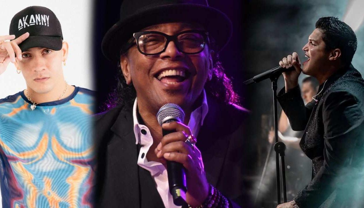 Akanny, Sergio Vargas y Elder Dayán.