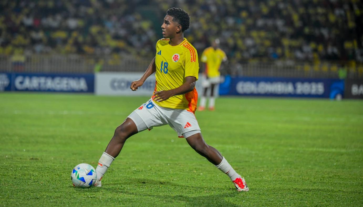 Miguel Agámez, mediocampista del Junior. 