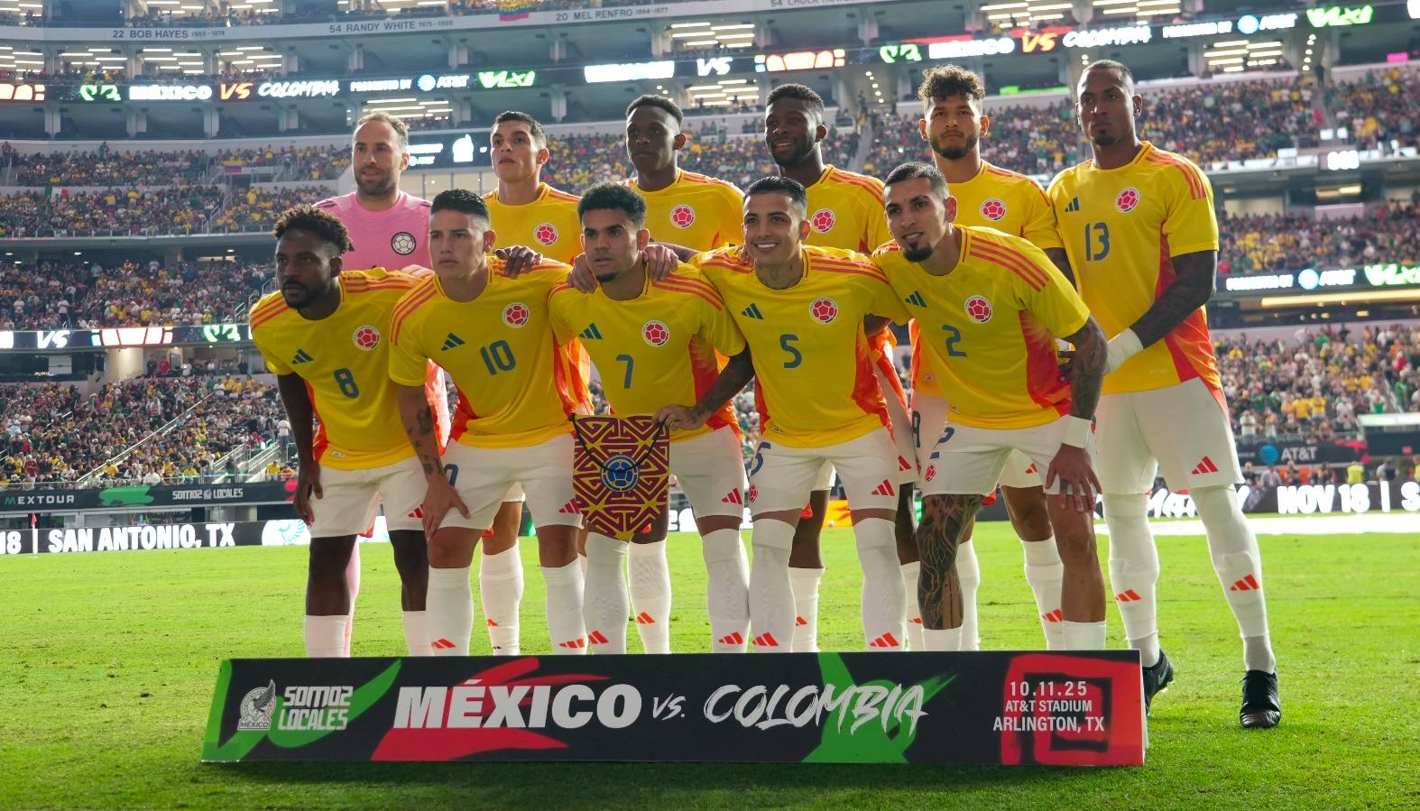 Selección Colombia que se enfrentó a México el pasado 11 de octubre.