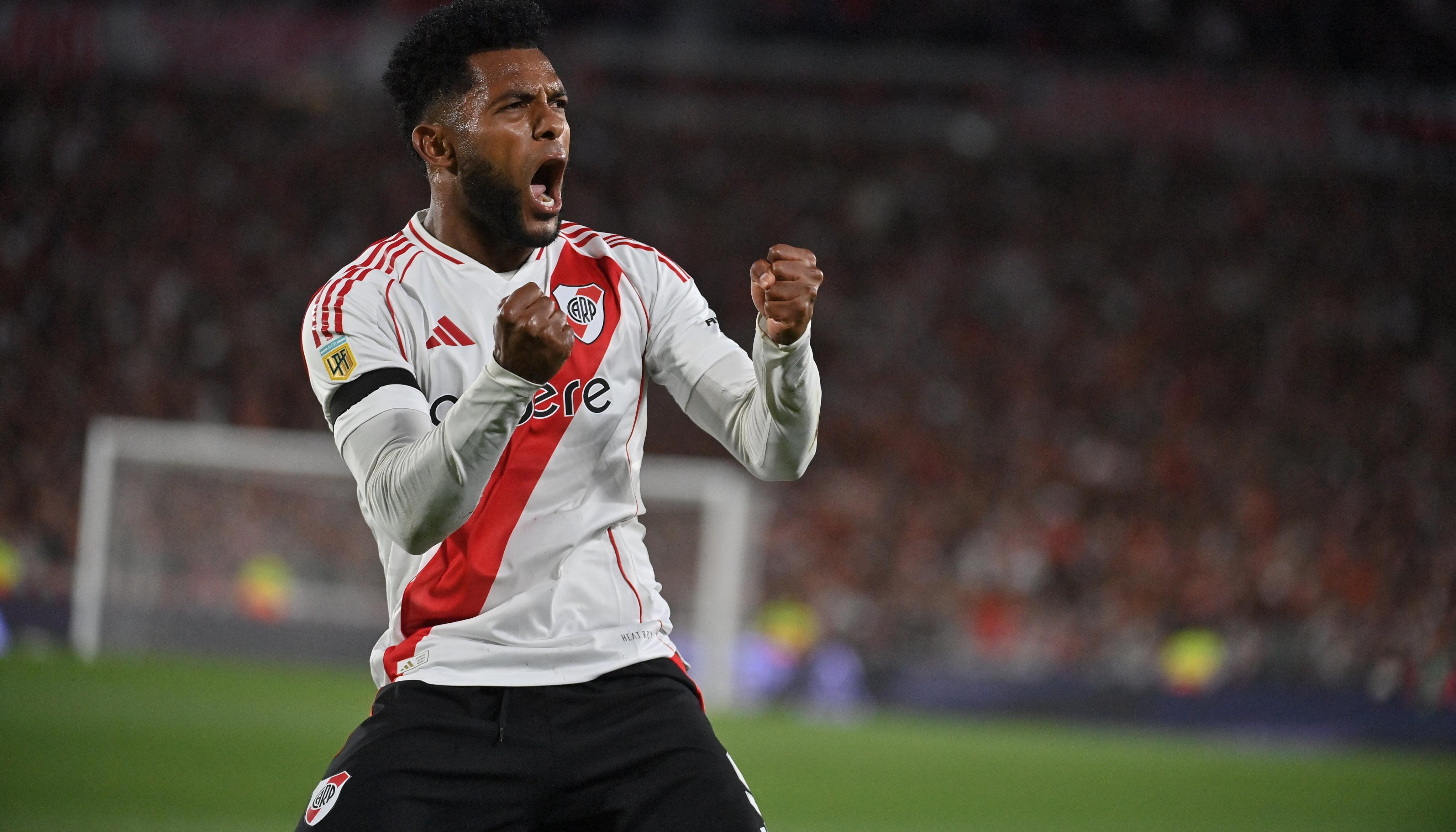 Miguel Borja llegó a River Plate en julio de 2022.