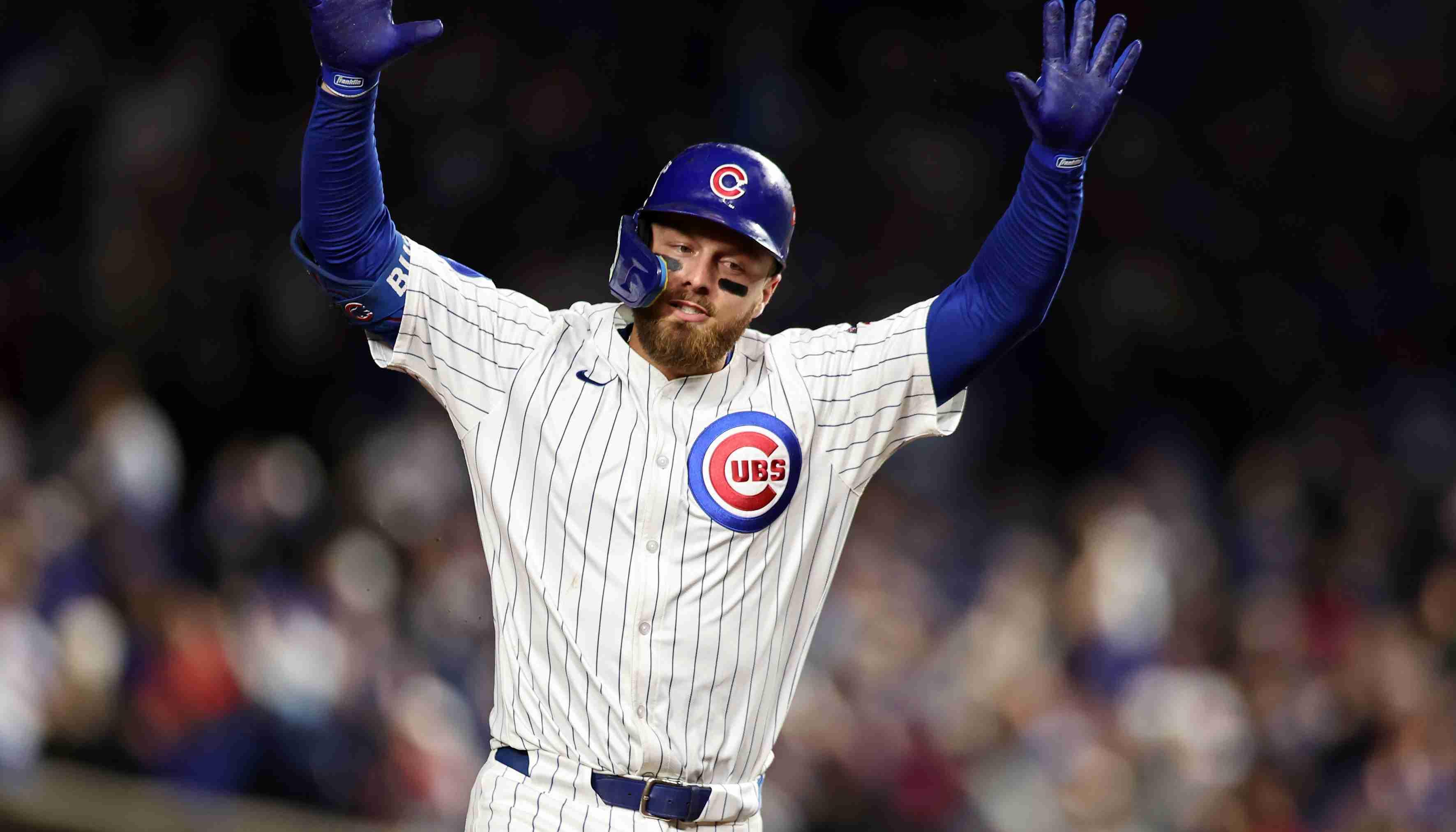 Michael Busch conectó un jonrón solitario para los Cachorros en la octava entrada. 