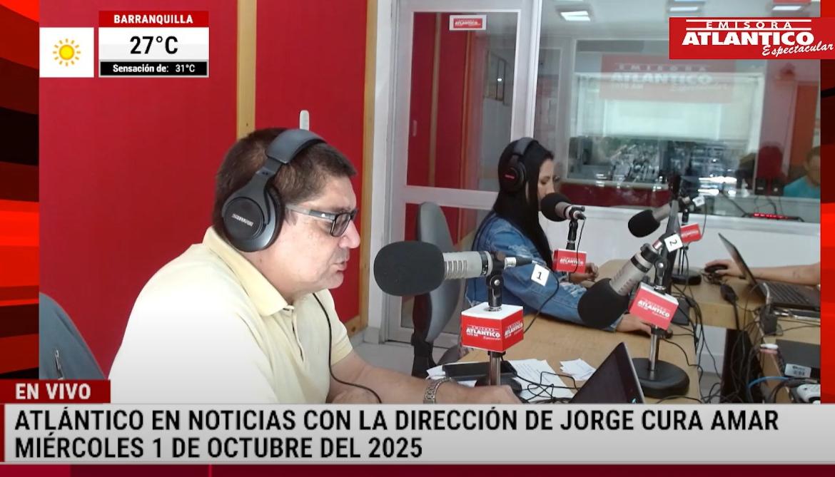 Transmisión de Atlántico en Noticias.
