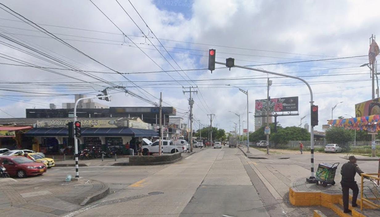 Calle 74 con carrera 44.