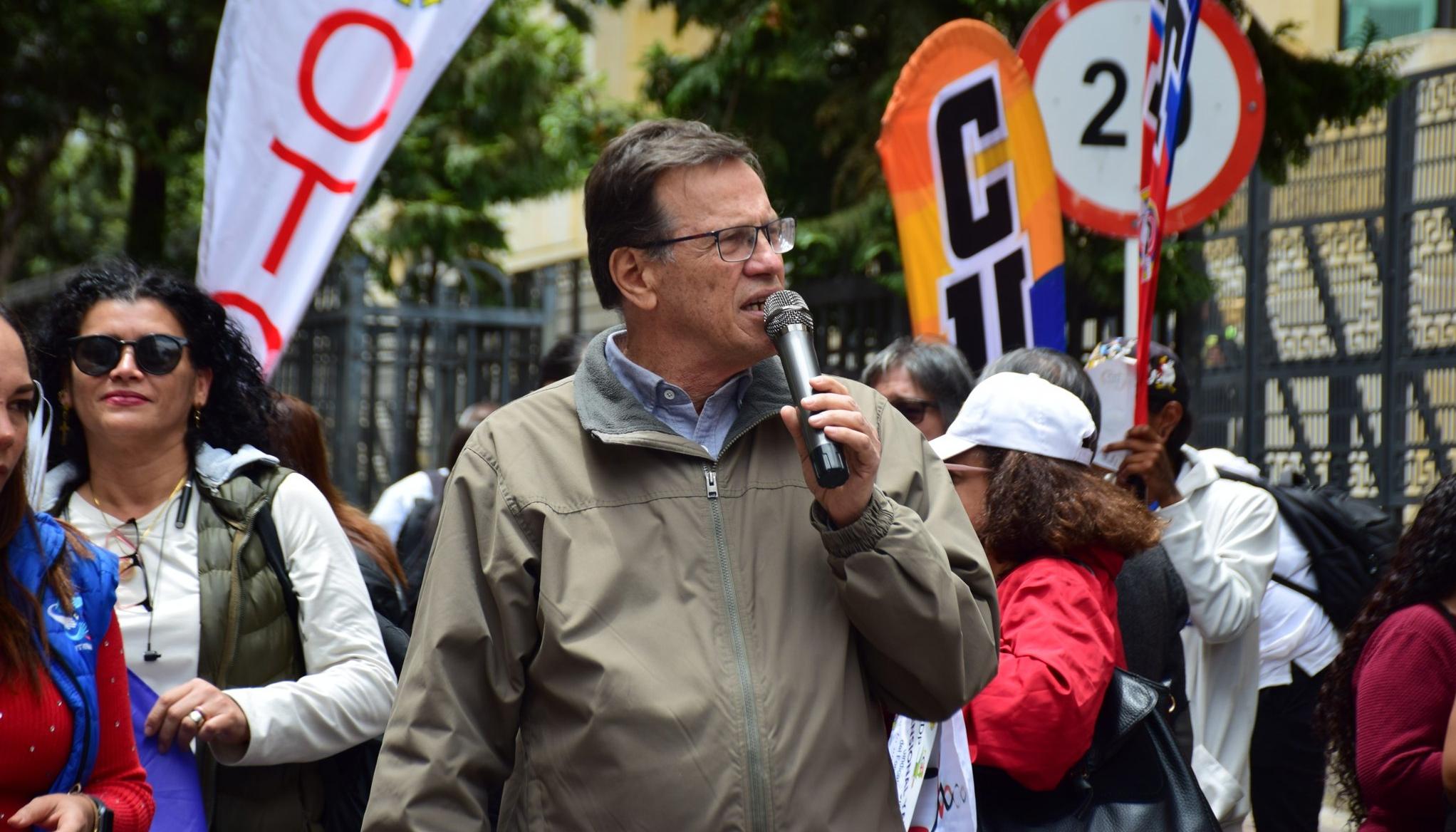 Fabio Arias Giraldo, presidente de la CUT. 