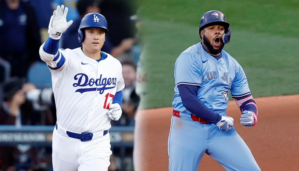 El japonés Shohei Ohtani (Dodgers) y el dominicano Vladimir Guerrero Jr. (Azulejos).