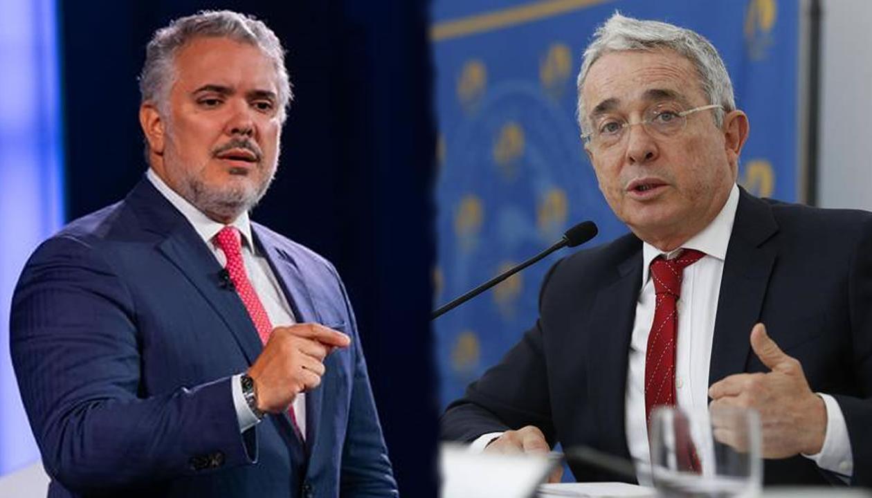Iván Duque y Álvaro Uribe Vélez.
