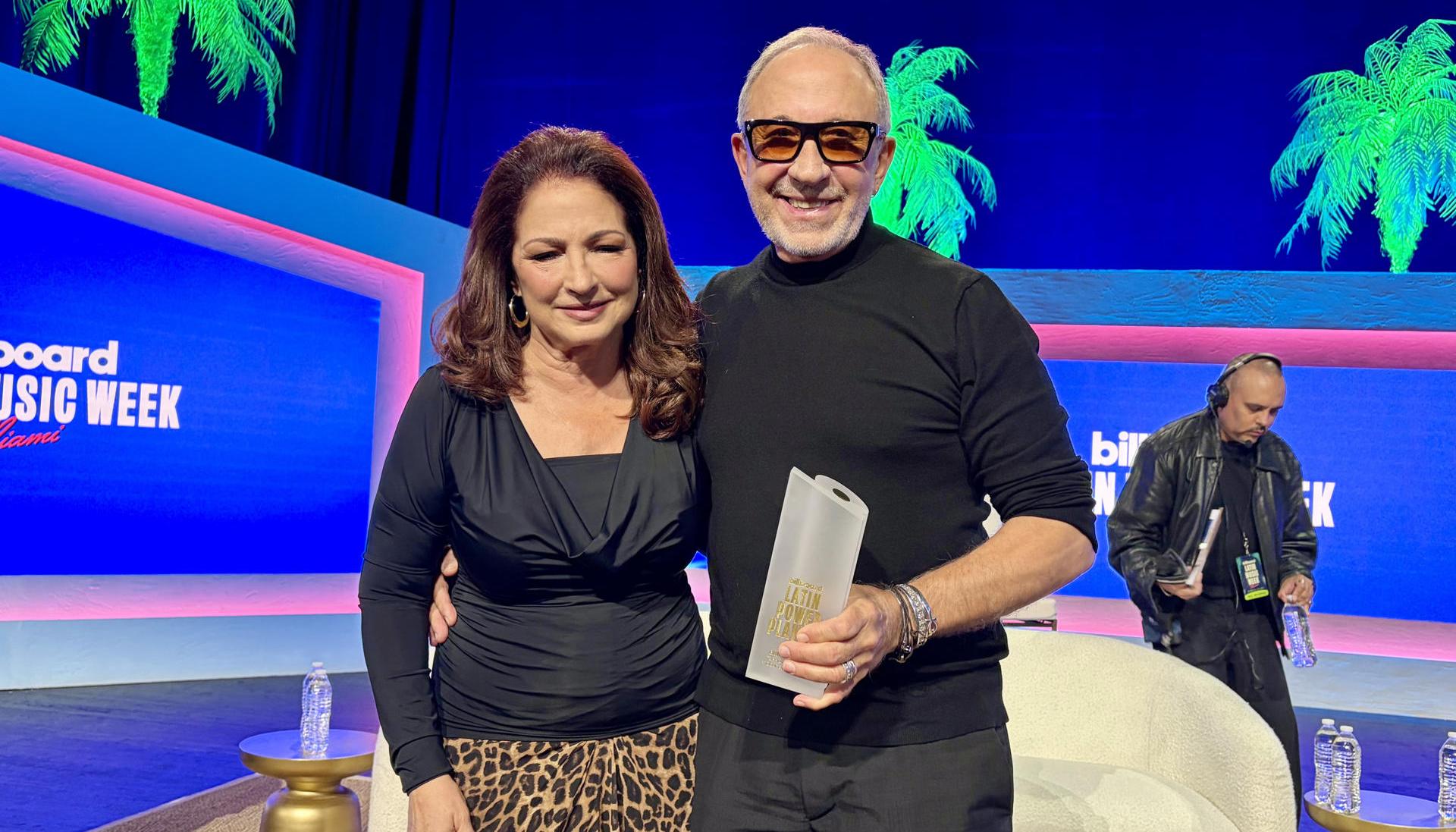  La cantante Gloria Estefan y su esposo, el productor musical Emilio Estefan.