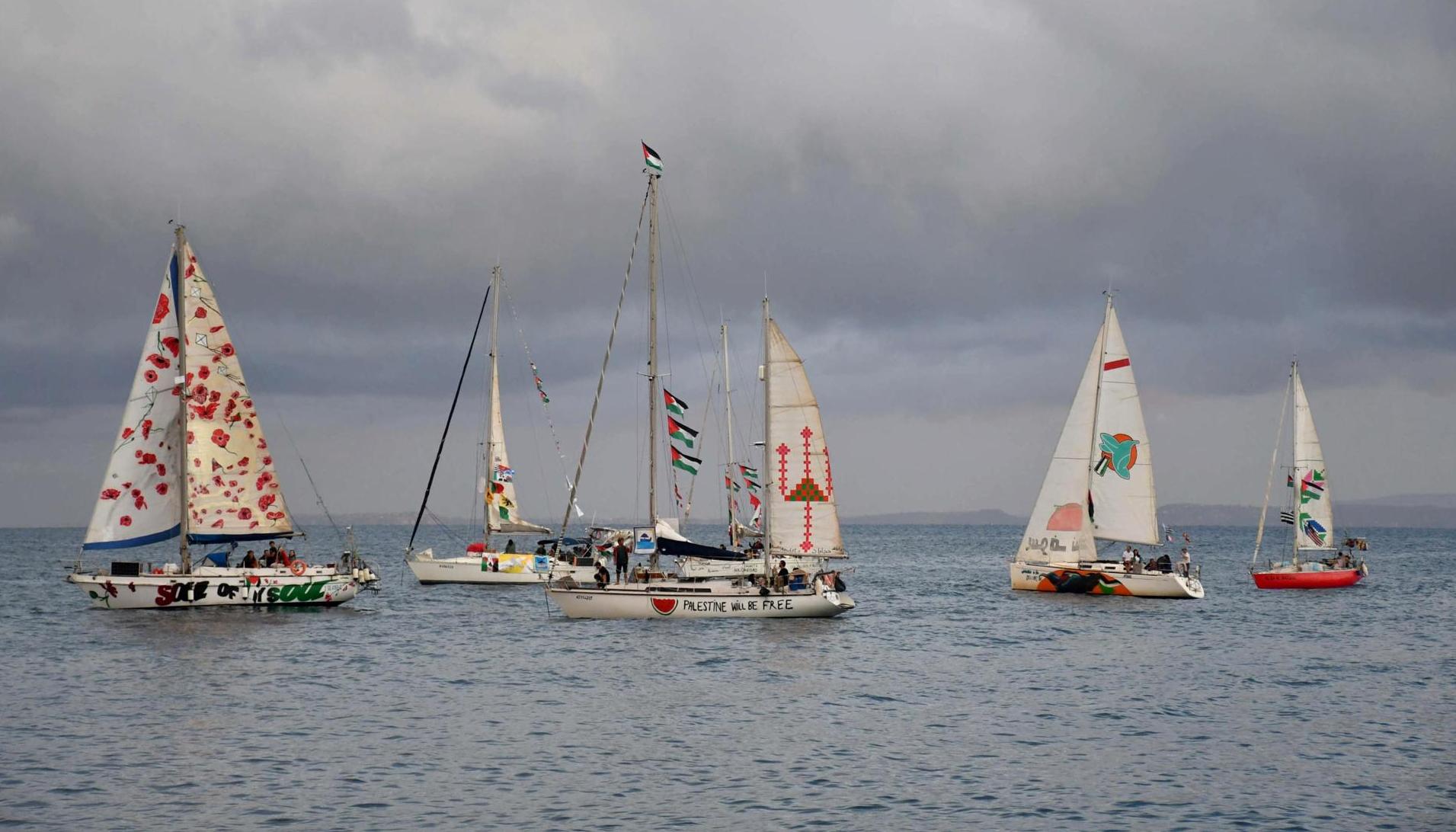 Israel intercepta embarcaciones de la Globla Sumud Flotilla.