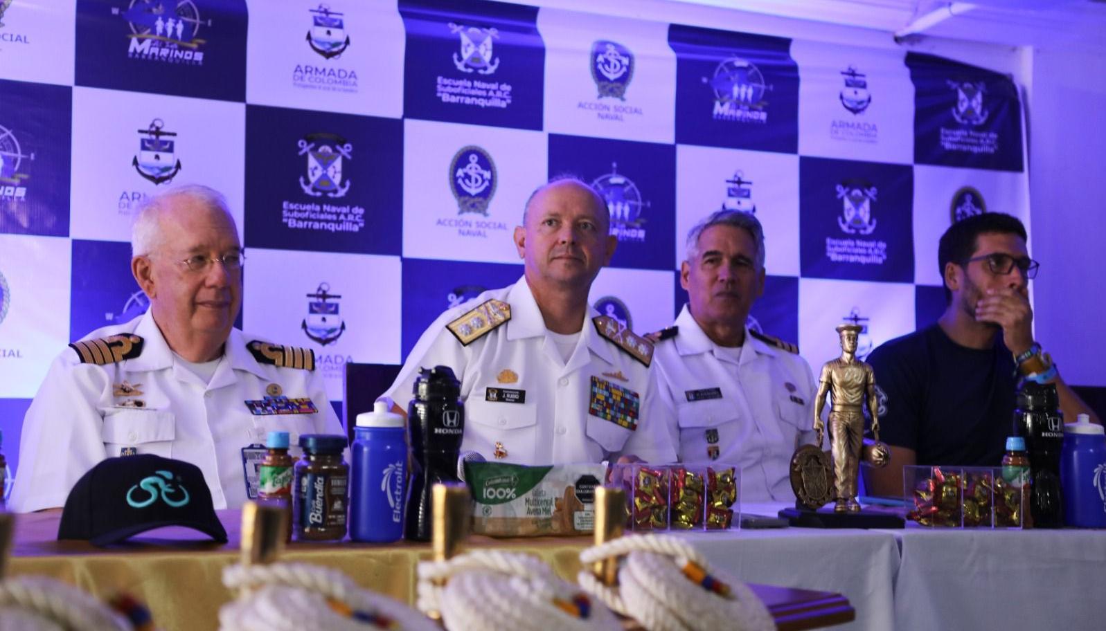 Aspecto del lanzamiento de la carrera  ‘Al Trote Marinos 2025’.