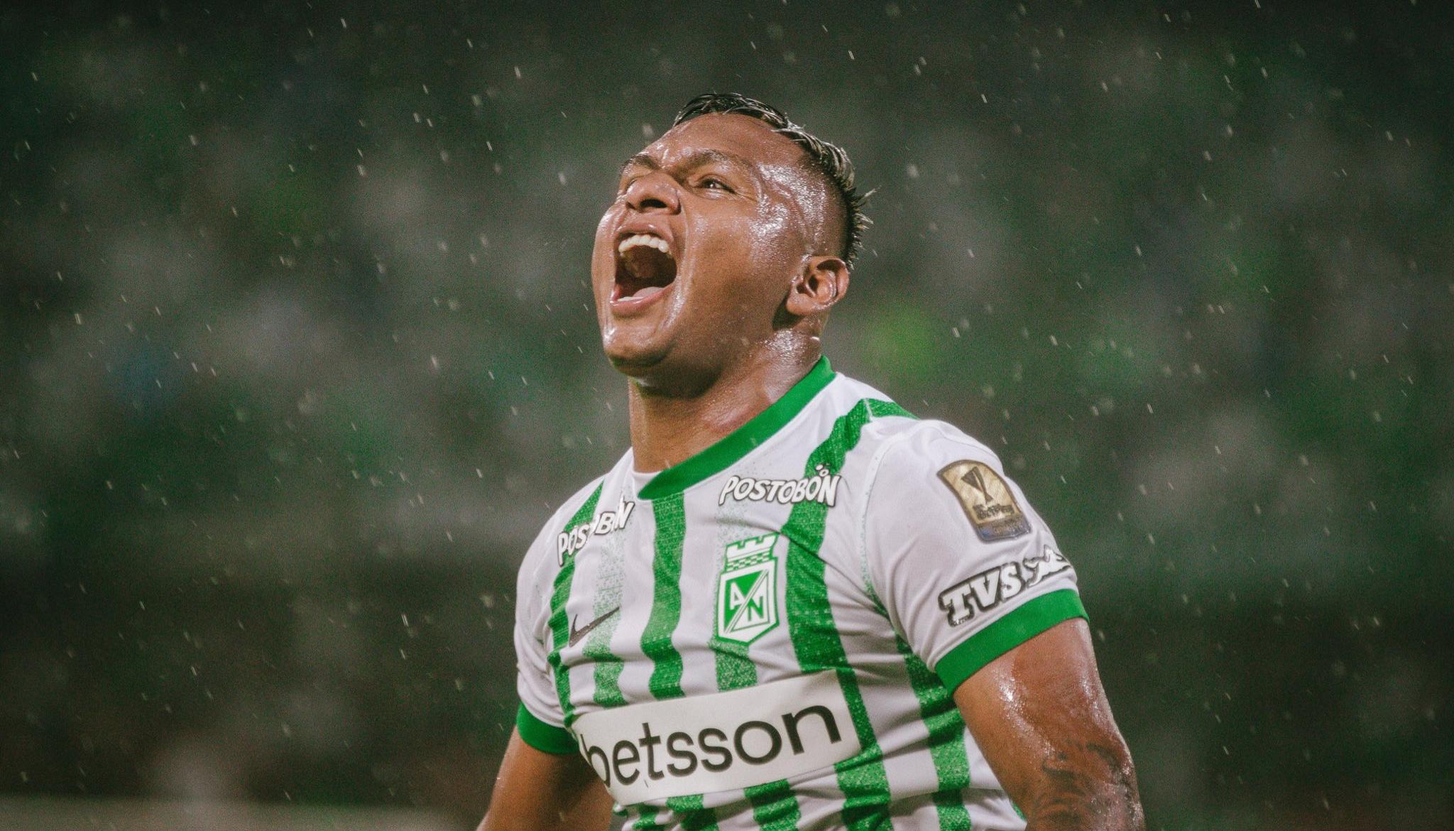 Alfredo Morelos,delantero del Atlético Nacional. 