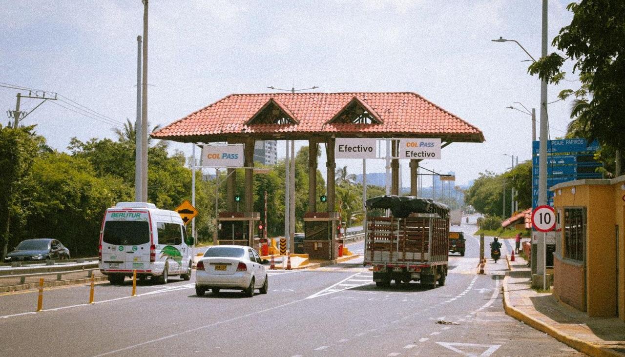 Peaje Papiros, en Puerto Colombia. 