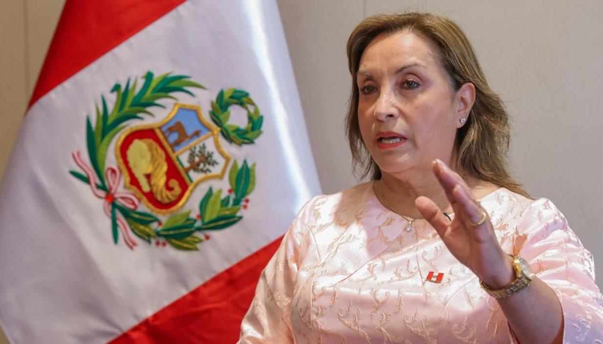 Expresidenta peruana Dina Boluarte. 
