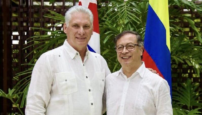 Presidentes Díaz-Canel y Gustavo Petro