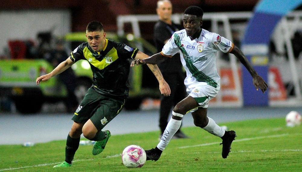 Acción del partido Quindío vs. Real Cartagena, en Armenia. 