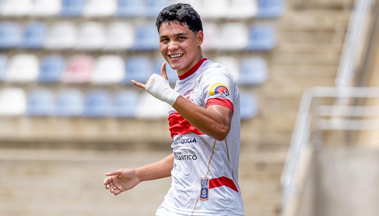 El delantero Jairo Torres, máximo goleador de la selección Atlántico sub–17.