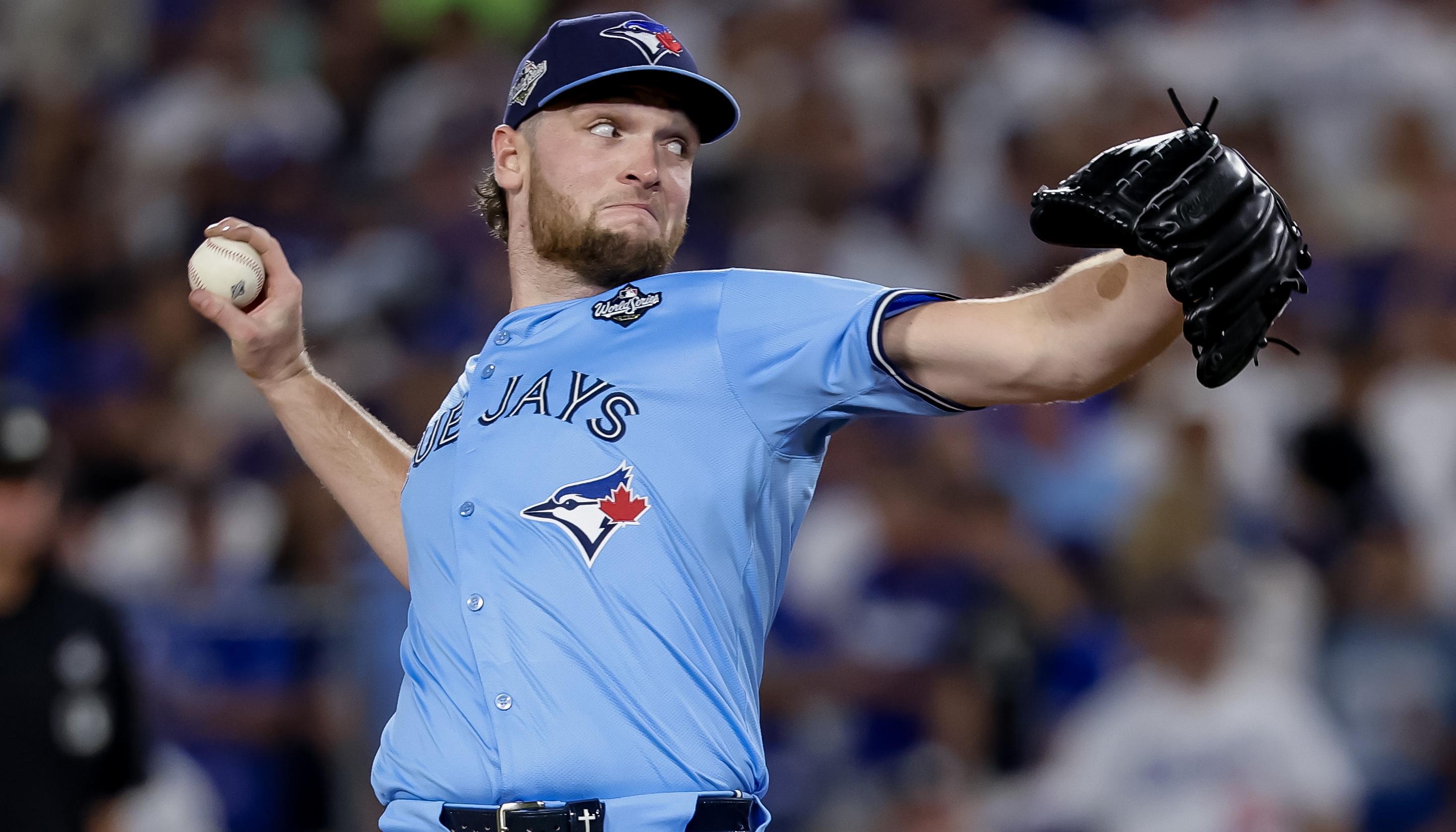 Trey Yesavage lanzó siete entradas completas por los Azulejos.