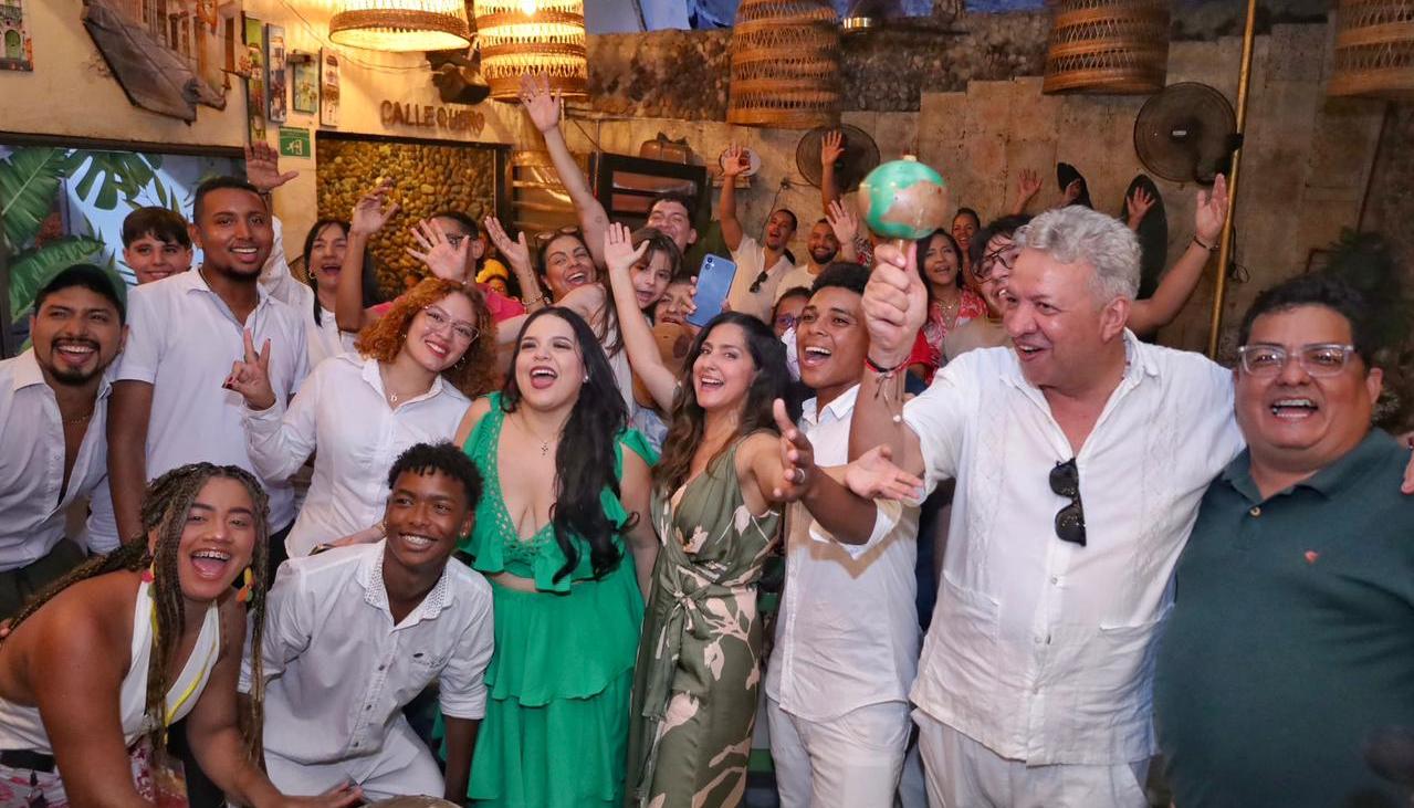 Aida Bossa en el lanzamiento de 'Plátano maduro'.