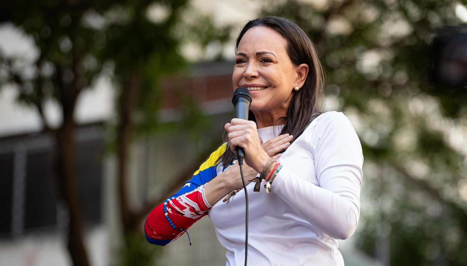 María Corina Machado, líder opositora venezolana.