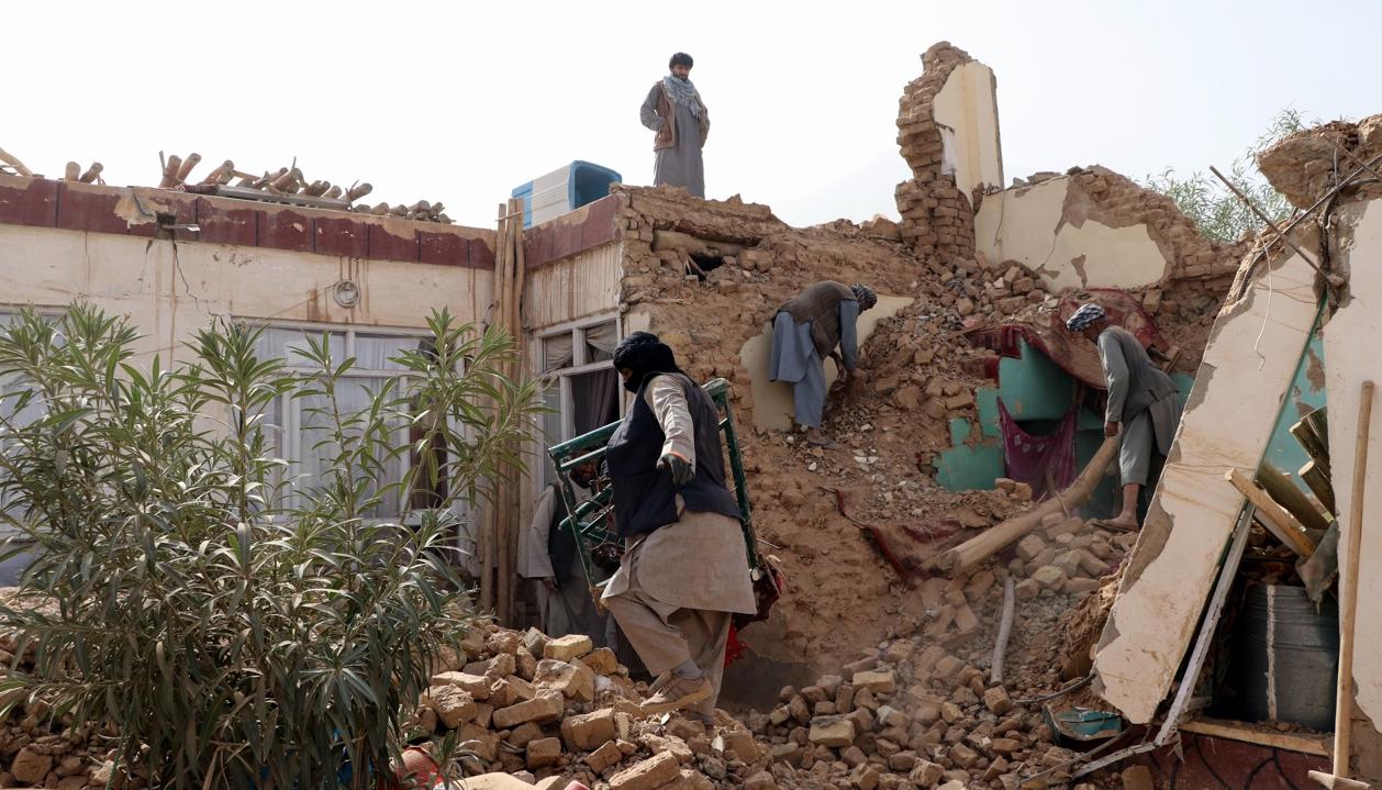 Imagen de los daños que deja el terremoto.