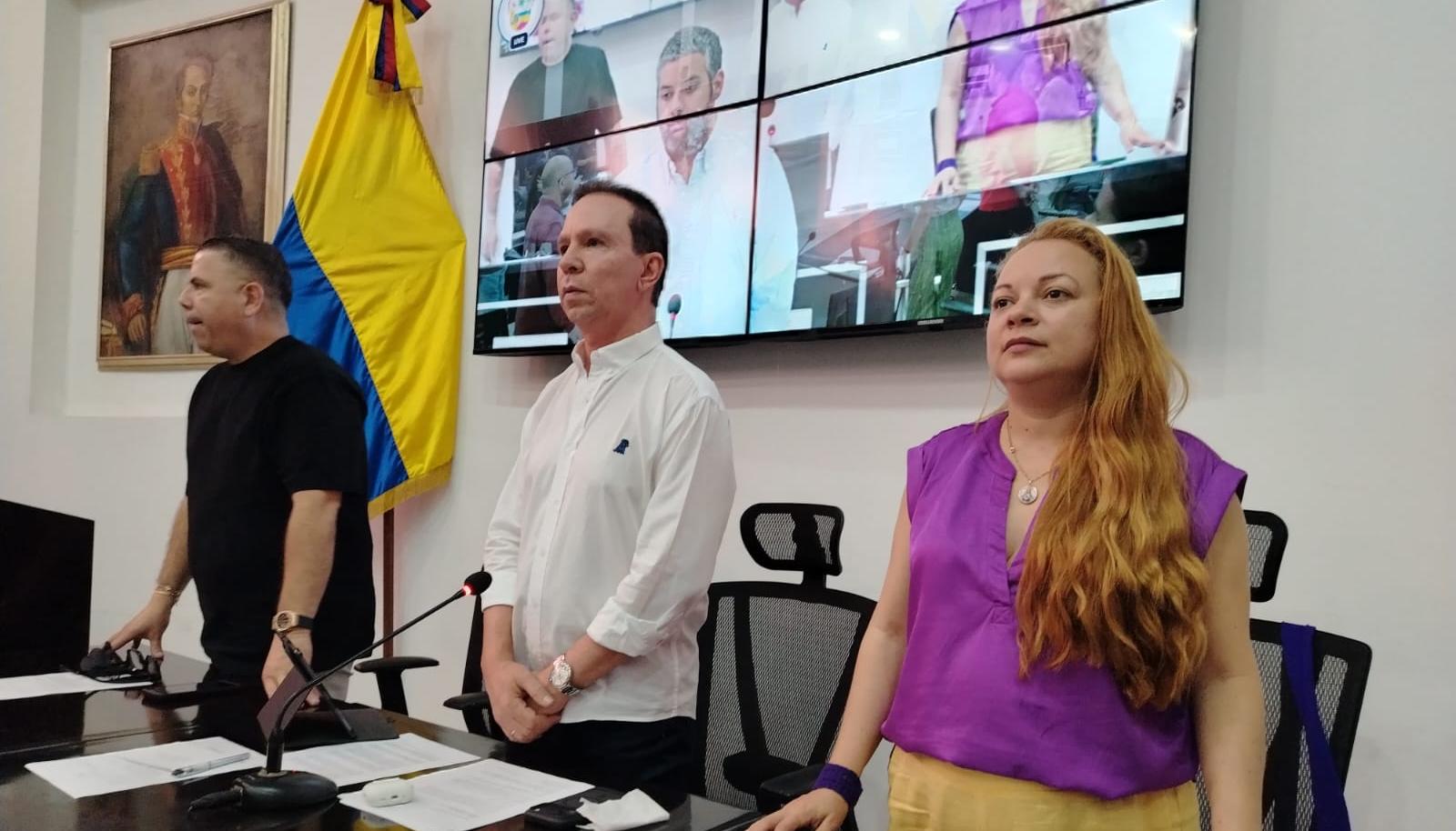 Mesa directiva de la Asamblea del Atlántico. 