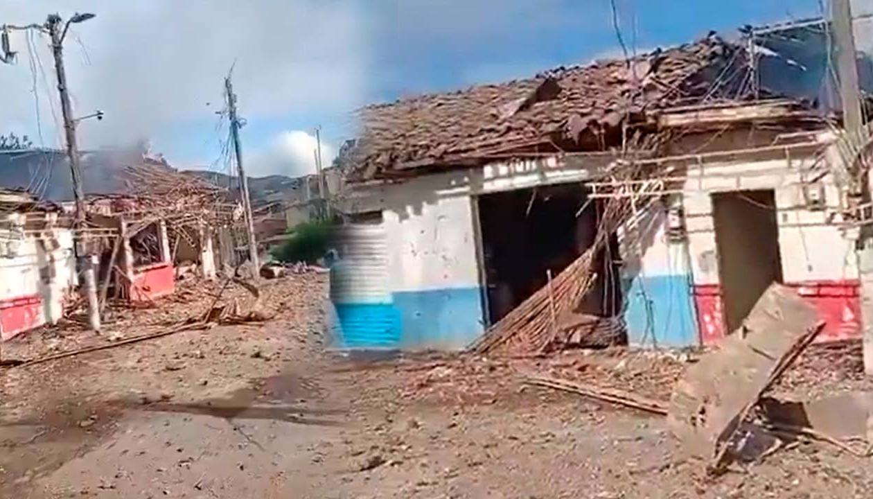 Ataque con explosivo a puesto de Policía en Mondomo.