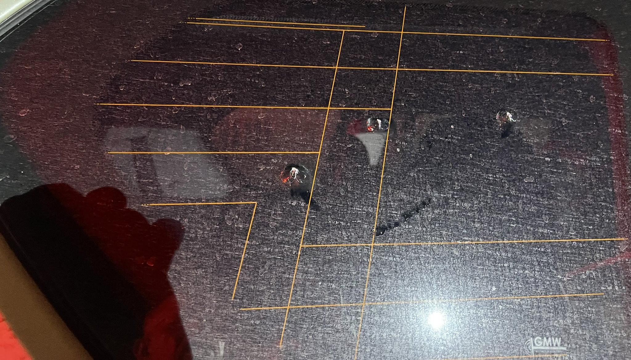 Imagen de la camioneta en la que se movilizaba el Senador.