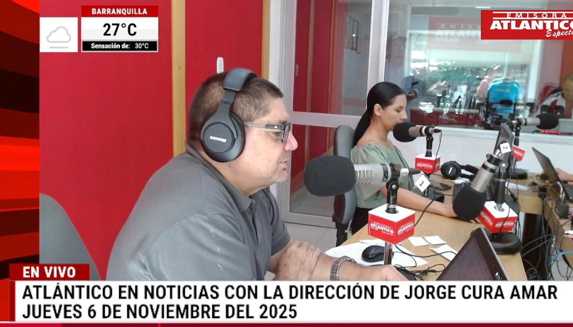 Transmisión de Atlántico en Noticias.
