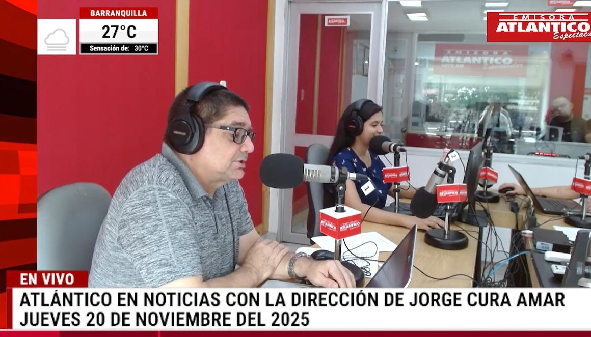 Transmisión de Atlántico en Noticias.