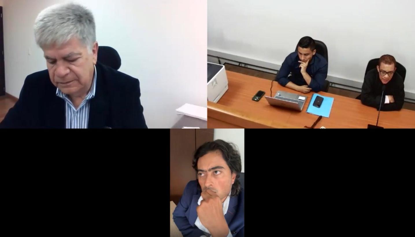Nicolás Petro Burgos en audiencia. 