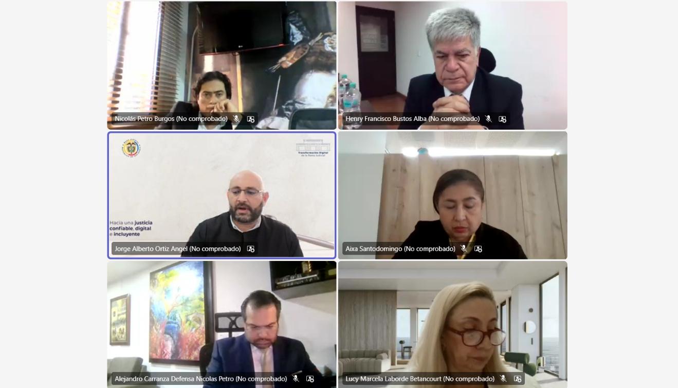 Audiencia de Nicolás Petro. 