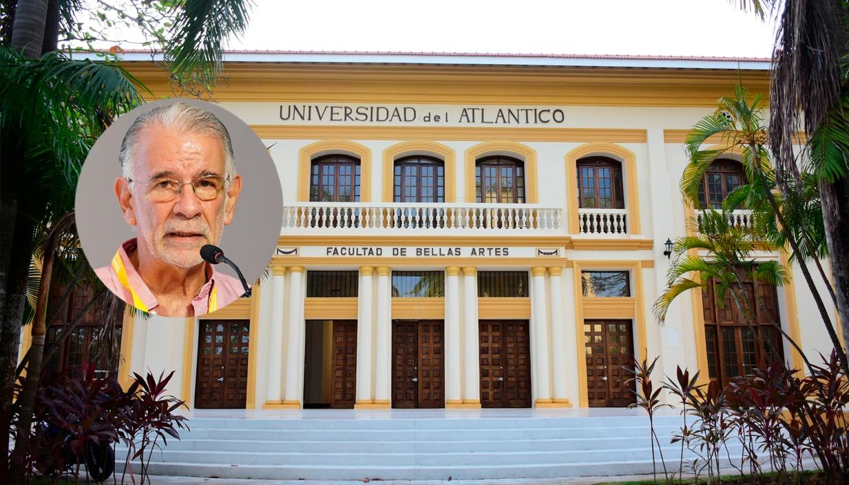 Fachada de Bellas Artes y el gobernador Eduardo Verano (círculo).