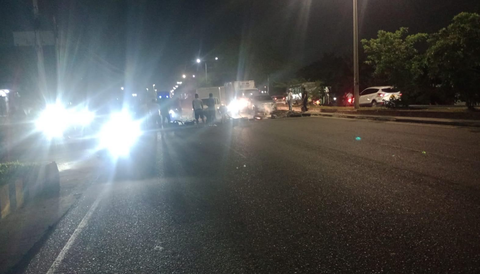 Bloqueo esta noche en la calle 30. 