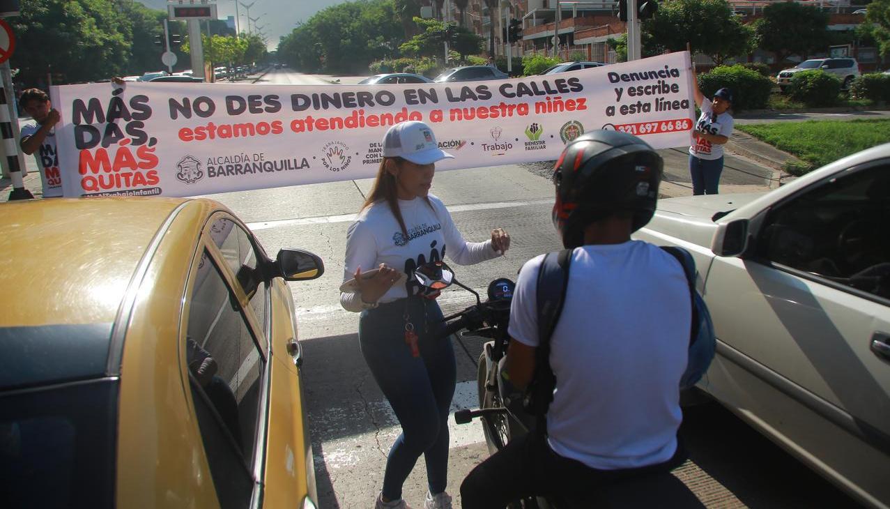 Imagen de la socialización de la campaña.